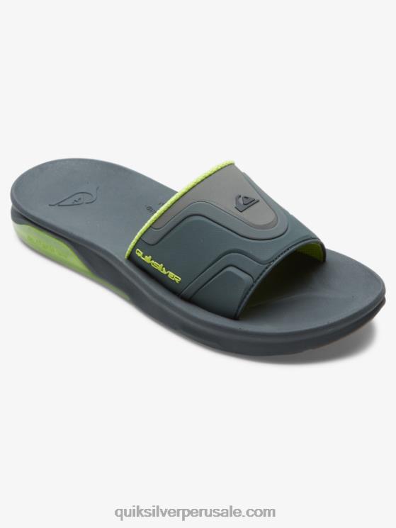 Quiksilver N8LNT1258 hombres gris 1 sandalias de recuperación Mathodic
