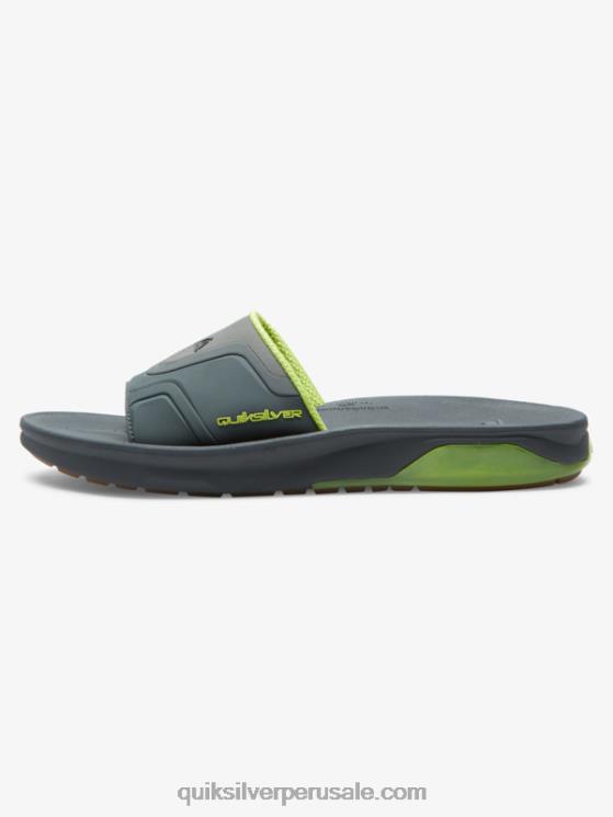 Quiksilver N8LNT1258 hombres gris 1 sandalias de recuperación Mathodic