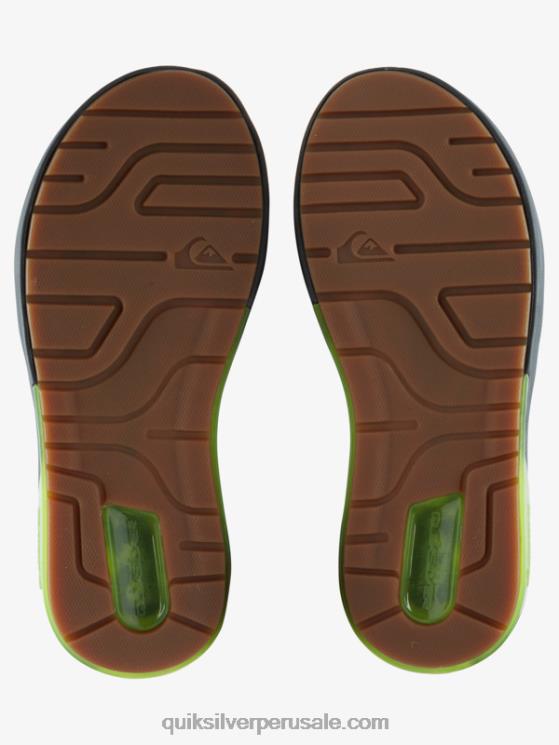 Quiksilver N8LNT1258 hombres gris 1 sandalias de recuperación Mathodic
