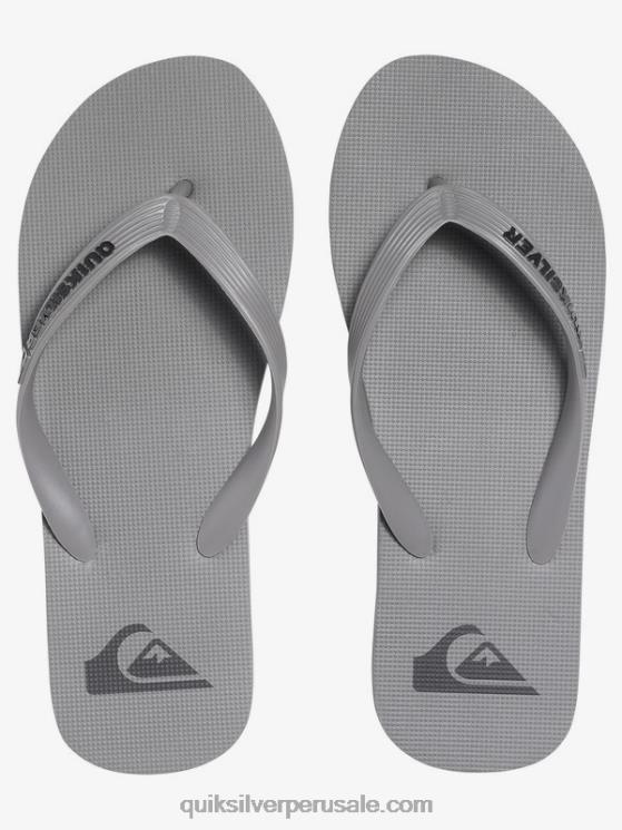 Quiksilver N8LNT1590 hombres gris chanclas molokai