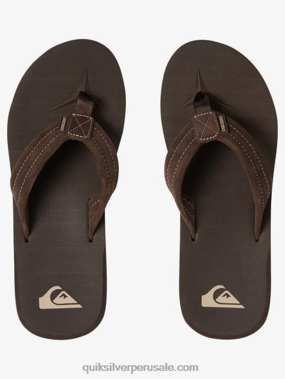 Quiksilver N8LNT1631 hombres demitasse - sólido sandalias carver de ante