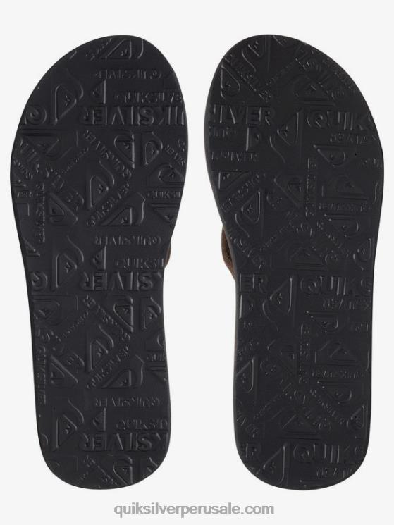 Quiksilver N8LNT1631 hombres demitasse - sólido sandalias carver de ante