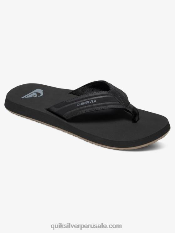 Quiksilver N8LNT1644 hombres marrón oscuro sandalias de llave inglesa