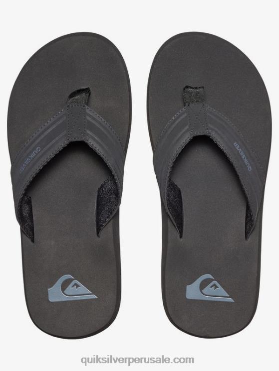 Quiksilver N8LNT1644 hombres marrón oscuro sandalias de llave inglesa