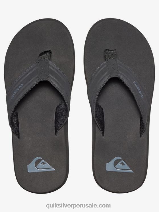 Quiksilver N8LNT1644 hombres marrón oscuro sandalias de llave inglesa