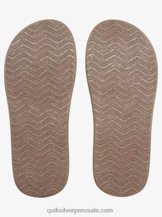 Quiksilver N8LNT1644 hombres marrón oscuro sandalias de llave inglesa