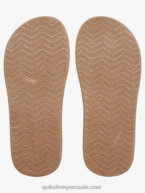 Quiksilver N8LNT1646 hombres marrón/negro sandalias de llave inglesa