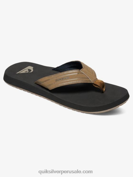Quiksilver N8LNT1647 hombres bronceado - sólido sandalias de llave inglesa