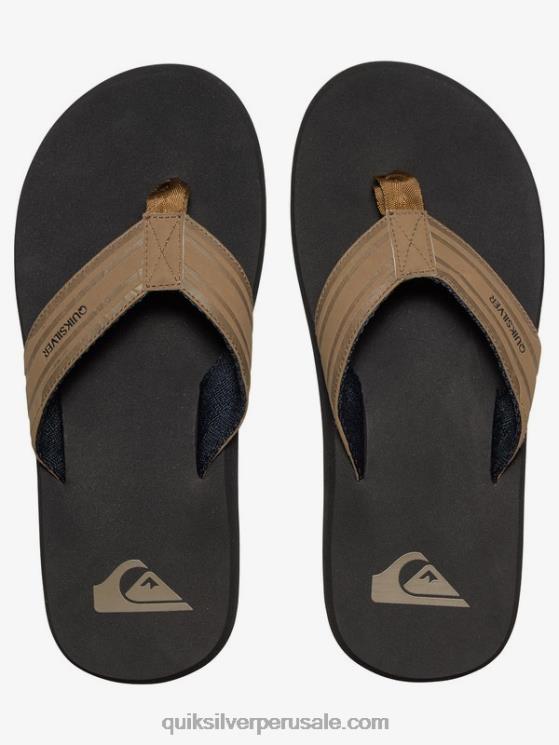 Quiksilver N8LNT1647 hombres bronceado - sólido sandalias de llave inglesa