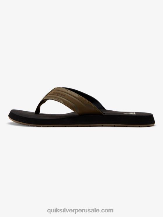 Quiksilver N8LNT1647 hombres bronceado - sólido sandalias de llave inglesa