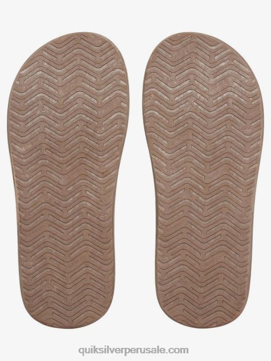 Quiksilver N8LNT1647 hombres bronceado - sólido sandalias de llave inglesa