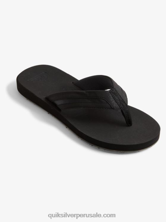 Quiksilver N8LNT1830 hombres Gris oscuro sandalias carver squish luxe