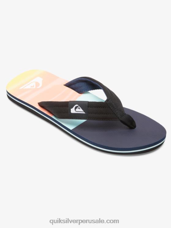 Quiksilver N8LNT1832 hombres azul negro sandalias molokai layback