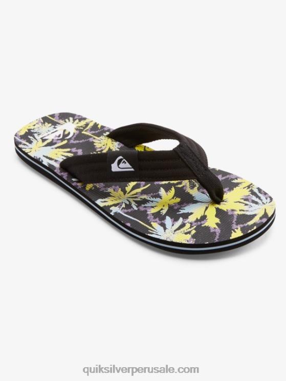 Quiksilver N8LNT1833 hombres amarillo negro sandalias molokai layback
