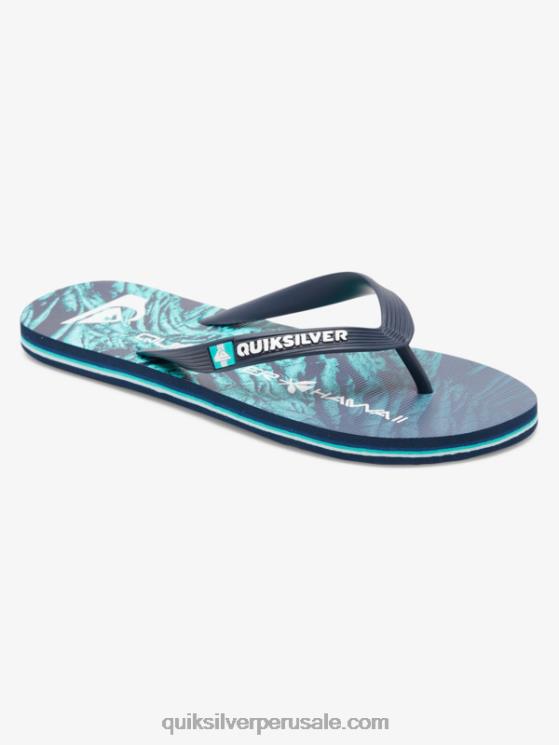 Quiksilver N8LNT1861 hombres verde 1 chanclas molokai de cosecha propia