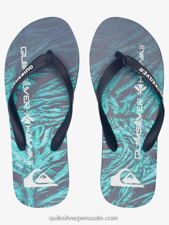 Quiksilver N8LNT1861 hombres verde 1 chanclas molokai de cosecha propia
