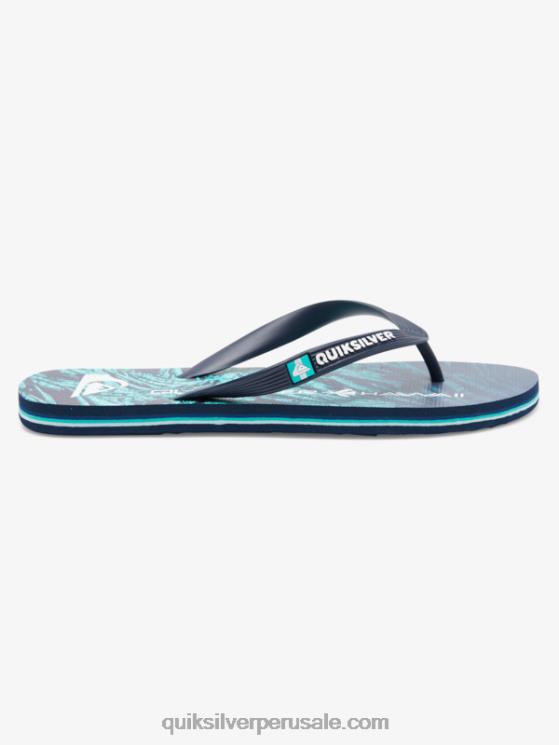 Quiksilver N8LNT1861 hombres verde 1 chanclas molokai de cosecha propia