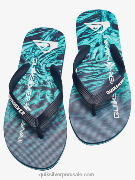 Quiksilver N8LNT1861 hombres verde 1 chanclas molokai de cosecha propia