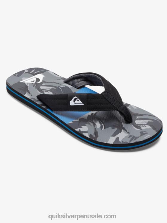 Quiksilver N8LNT500 hombres Gris oscuro sandalias molokai layback