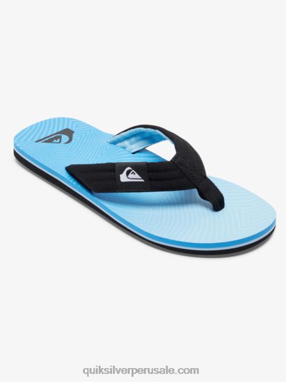 Quiksilver N8LNT503 hombres azul 8 sandalias molokai layback