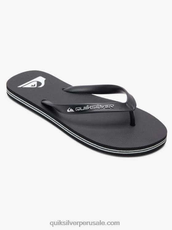 Quiksilver N8LNT592 hombres negro chanclas molokai core
