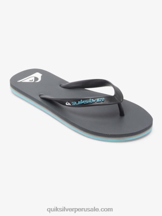 Quiksilver N8LNT594 hombres gris 4 chanclas molokai core