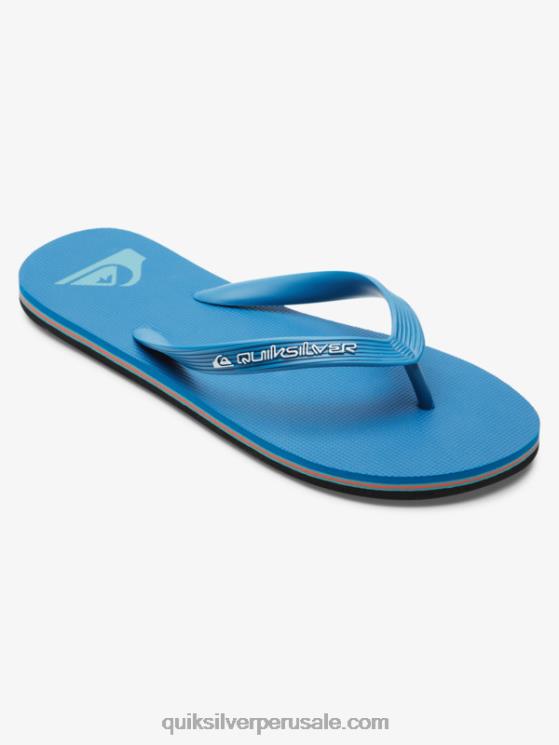 Quiksilver N8LNT596 hombres azul 2 chanclas molokai core