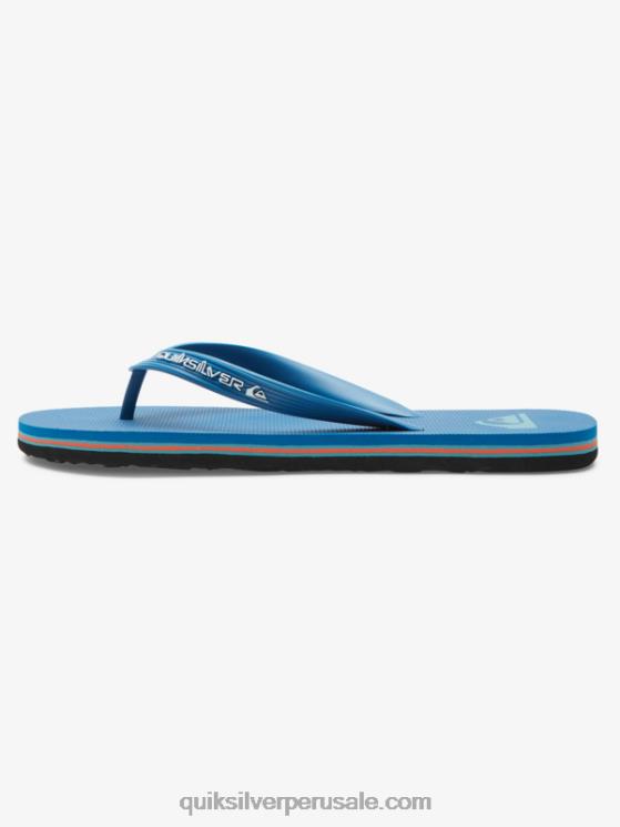Quiksilver N8LNT596 hombres azul 2 chanclas molokai core