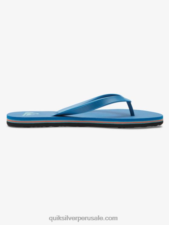 Quiksilver N8LNT596 hombres azul 2 chanclas molokai core