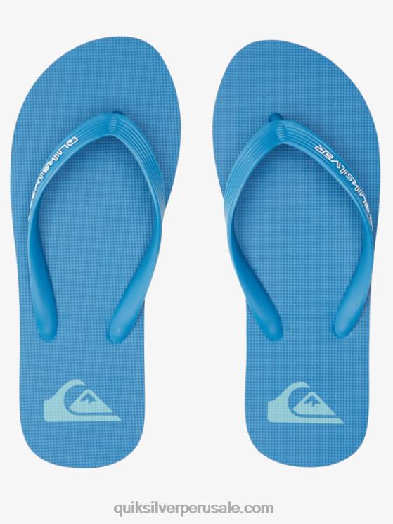 Quiksilver N8LNT596 hombres azul 2 chanclas molokai core
