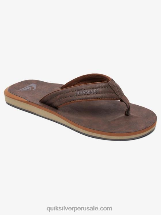 Quiksilver N8LNT919 hombres demitasse - sólido sandalias carver de nubuck