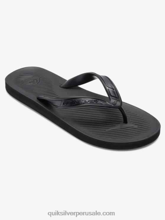 Quiksilver N8LNT950 hombres negro chanclas haleiwa core