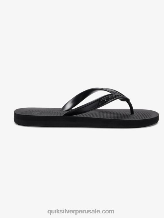 Quiksilver N8LNT950 hombres negro chanclas haleiwa core