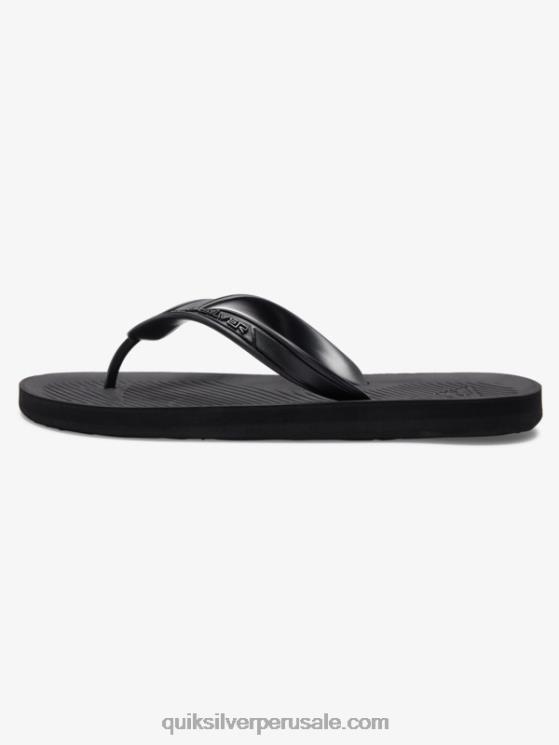 Quiksilver N8LNT950 hombres negro chanclas haleiwa core