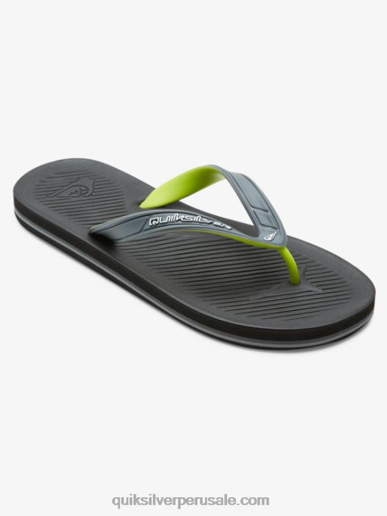 Quiksilver N8LNT953 hombres gris 1 chanclas haleiwa core