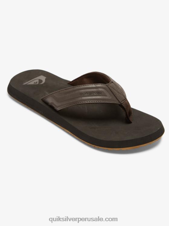 Quiksilver N8LNT972 hombres marrón 1 sandalias core con llave inglesa