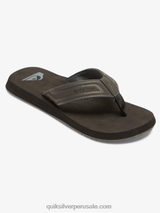 Quiksilver N8LNT974 hombres gris 1 sandalias core con llave inglesa