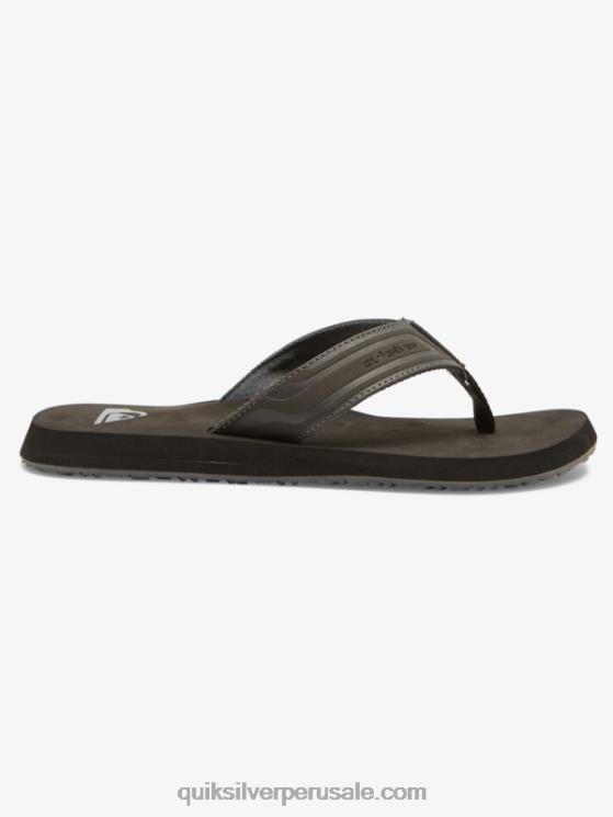 Quiksilver N8LNT974 hombres gris 1 sandalias core con llave inglesa