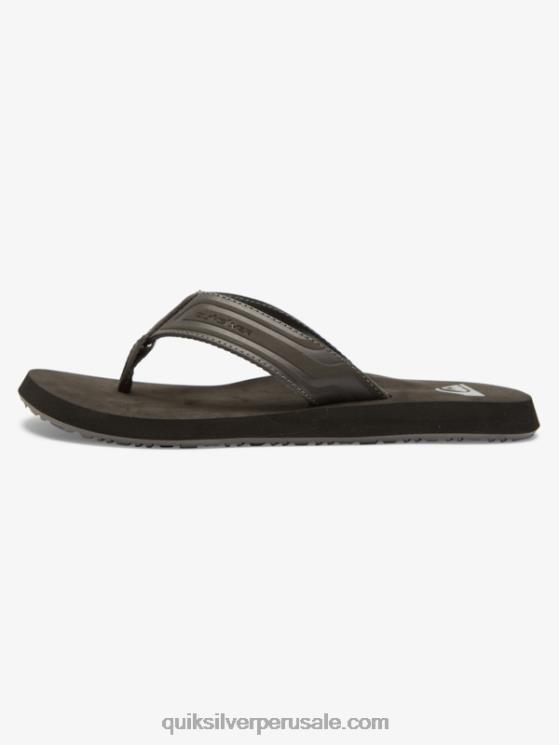 Quiksilver N8LNT974 hombres gris 1 sandalias core con llave inglesa