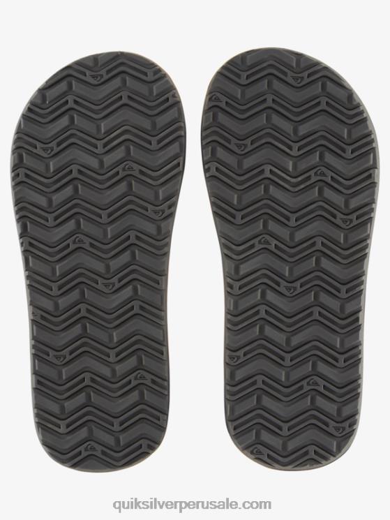 Quiksilver N8LNT974 hombres gris 1 sandalias core con llave inglesa