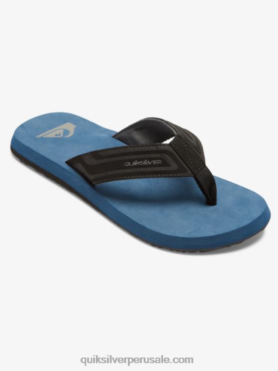 Quiksilver N8LNT975 hombres azul 1 sandalias core con llave inglesa