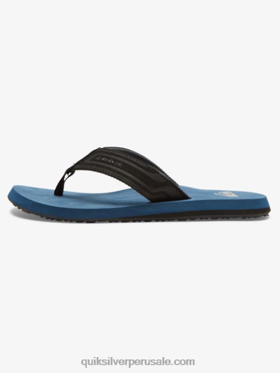 Quiksilver N8LNT975 hombres azul 1 sandalias core con llave inglesa