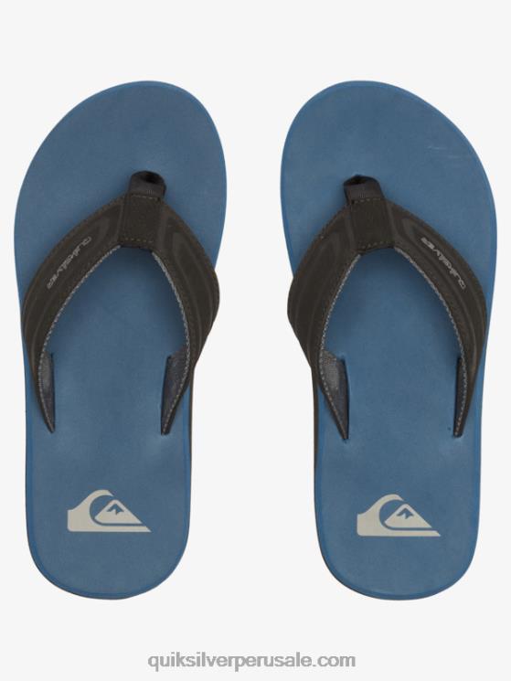 Quiksilver N8LNT975 hombres azul 1 sandalias core con llave inglesa