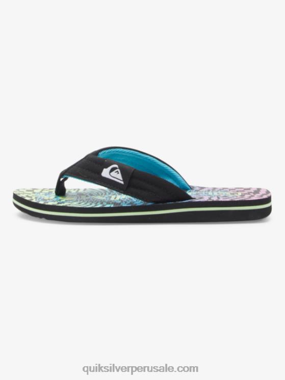 Quiksilver N8LNT1990 Niños negro/rosa/azul 8-16 molokai sandalias layback
