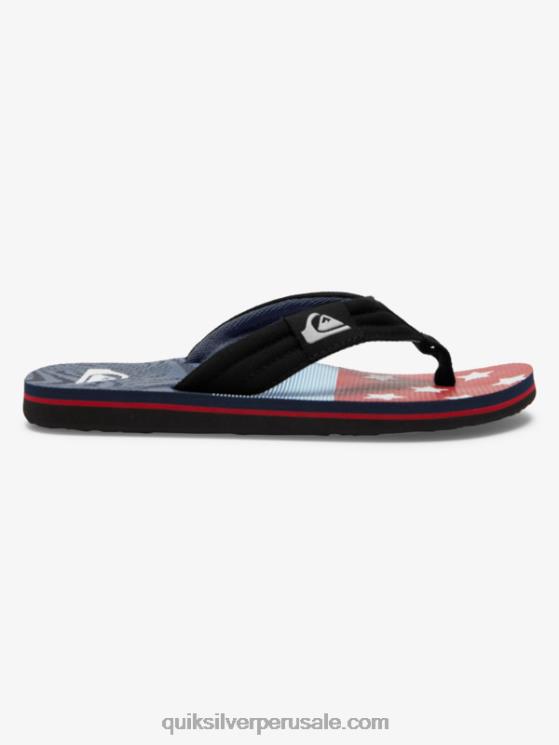 Quiksilver N8LNT1992 Niños azul 3 8-16 molokai sandalias layback