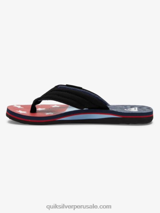 Quiksilver N8LNT1992 Niños azul 3 8-16 molokai sandalias layback
