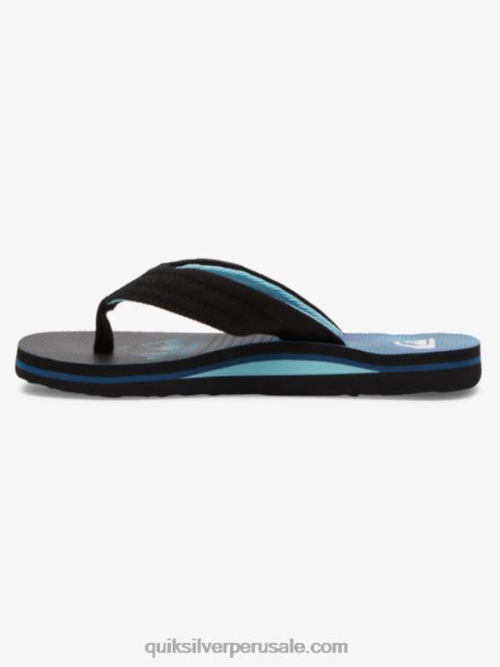 Quiksilver N8LNT1993 Niños azul 1 8-16 molokai sandalias layback