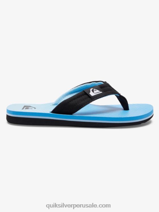 Quiksilver N8LNT1996 Niños azul 7 8-16 molokai sandalias layback