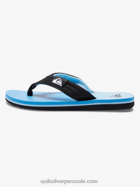Quiksilver N8LNT1996 Niños azul 7 8-16 molokai sandalias layback