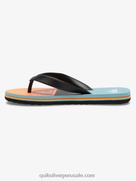 Quiksilver N8LNT2021 Niños negro/naranja/gris 8-16 chanclas molokai